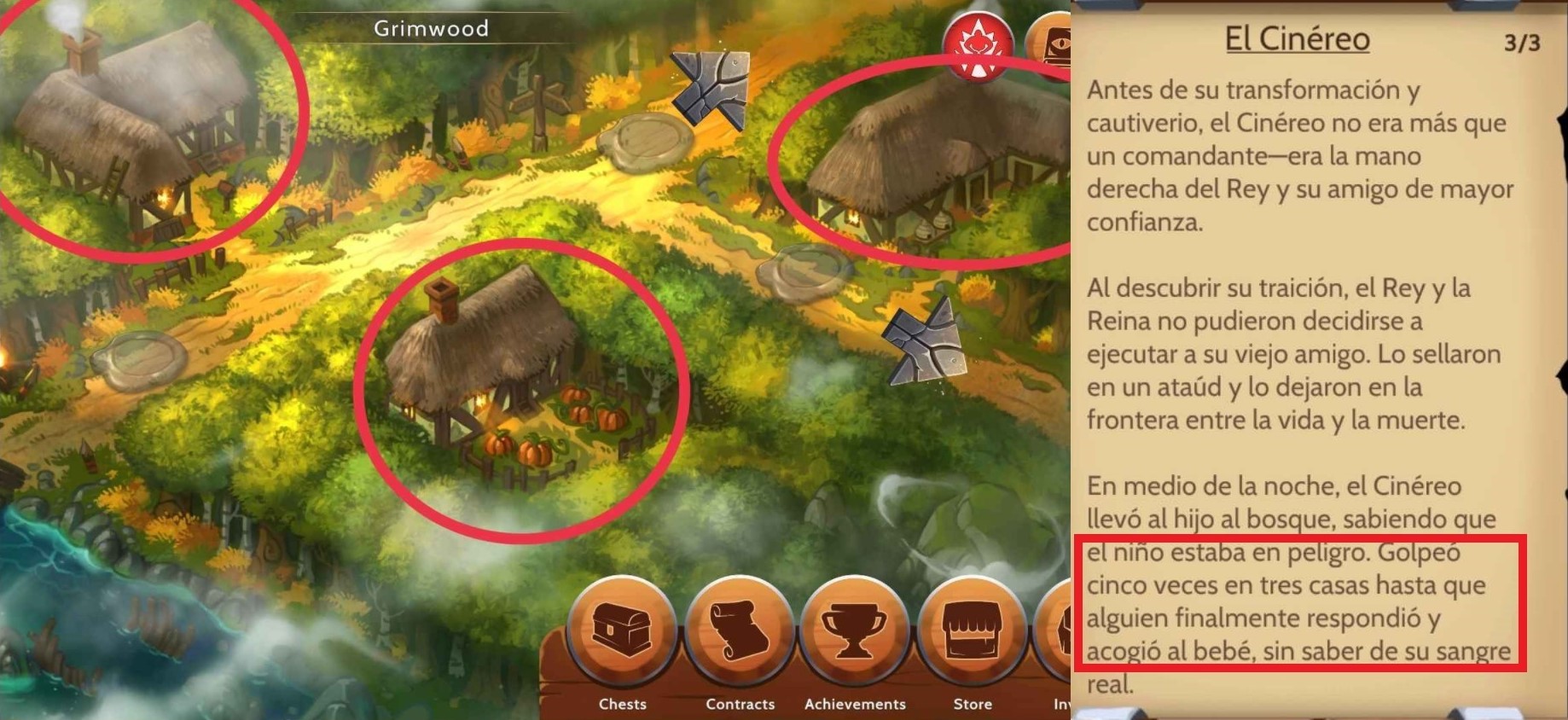 Las 3 casas del Bosque Sombr&iacute;o